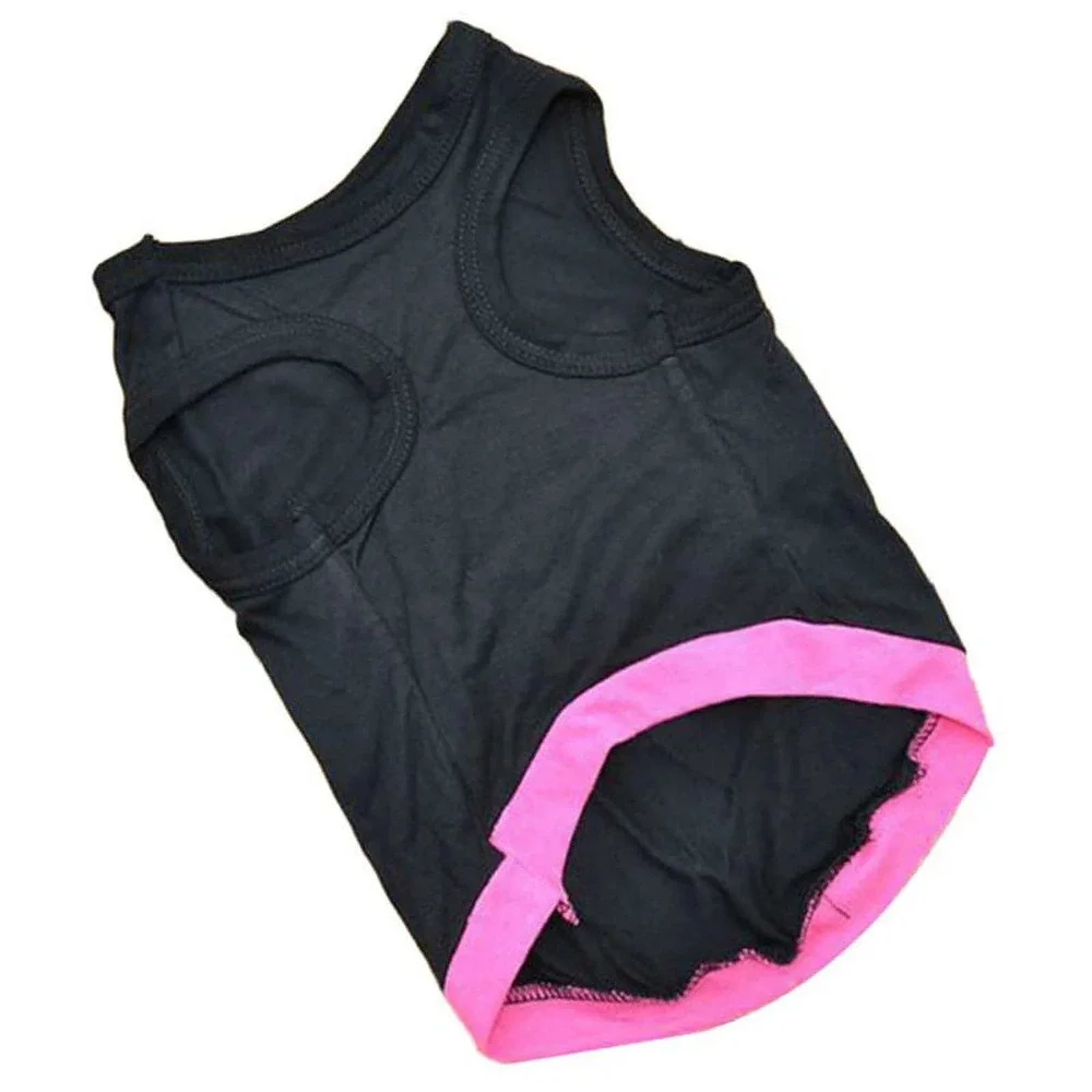 Dogs Rule Cats Drool Pet Shirt Large Black Pink Graphic Tank Top Dog Puppy